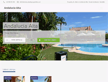 Tablet Screenshot of andaluciaaltaproperties.com